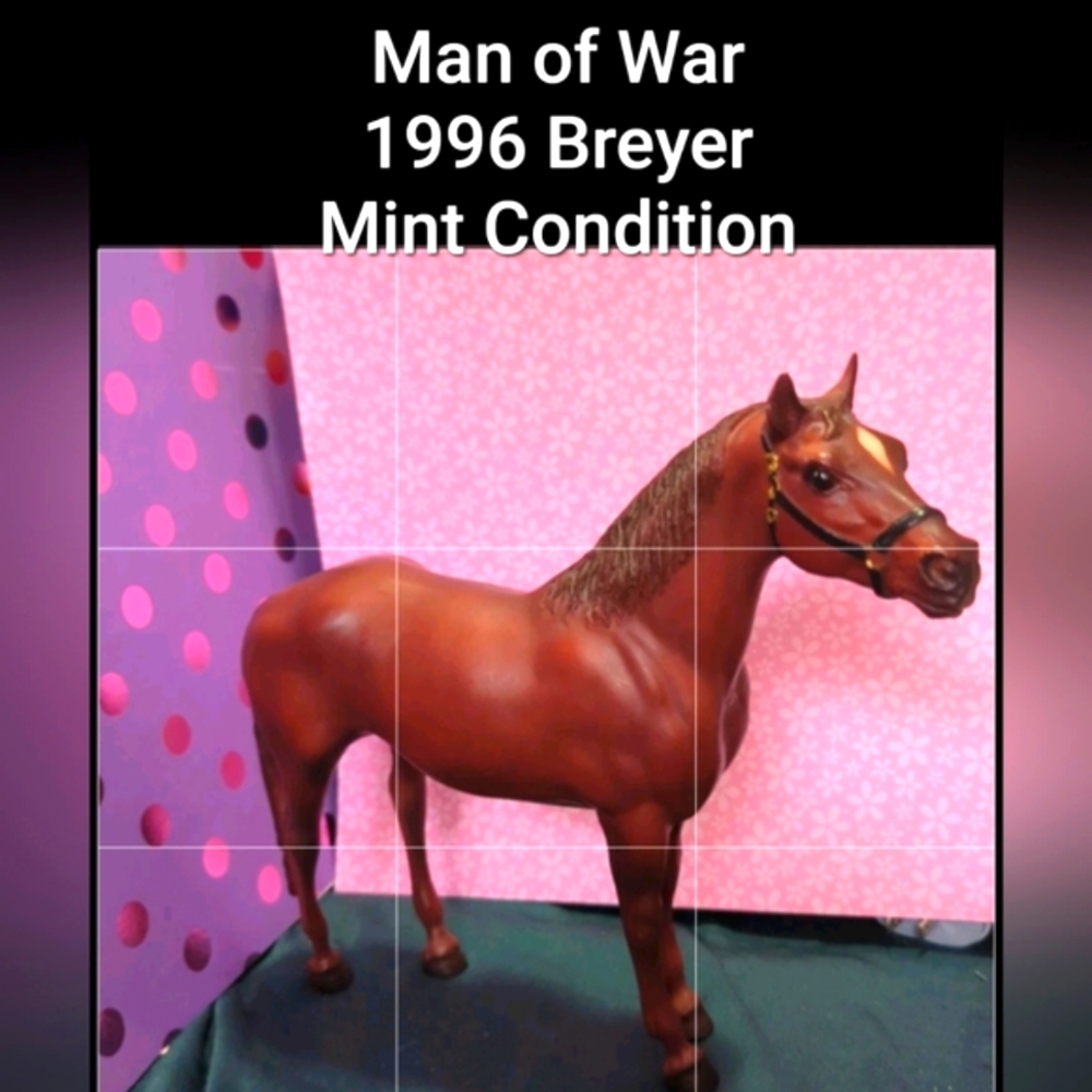 Man O War Race Horse 🐎1996 Near Mint Breyer Vintage Chalky Red 🐎 Chestnut #966